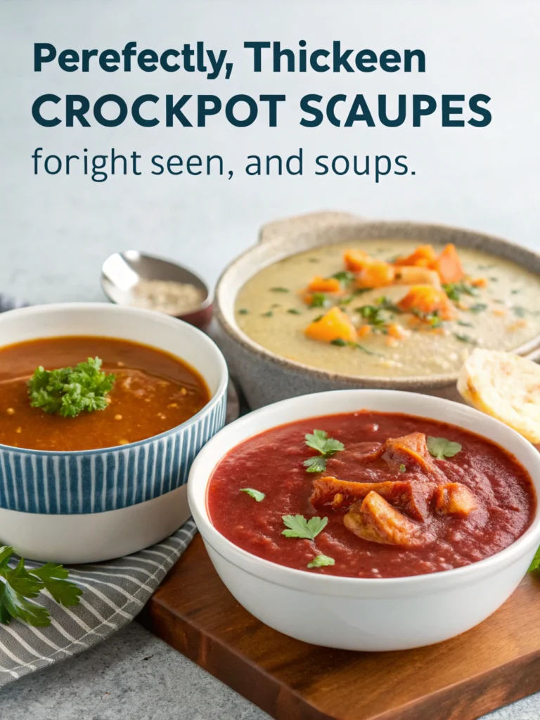 How to Thicken Crockpot Sauces and Soups