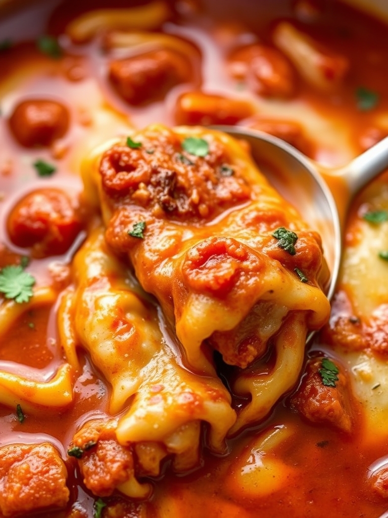 BEST EVER One-Pot Lasagna Soup Recipe!