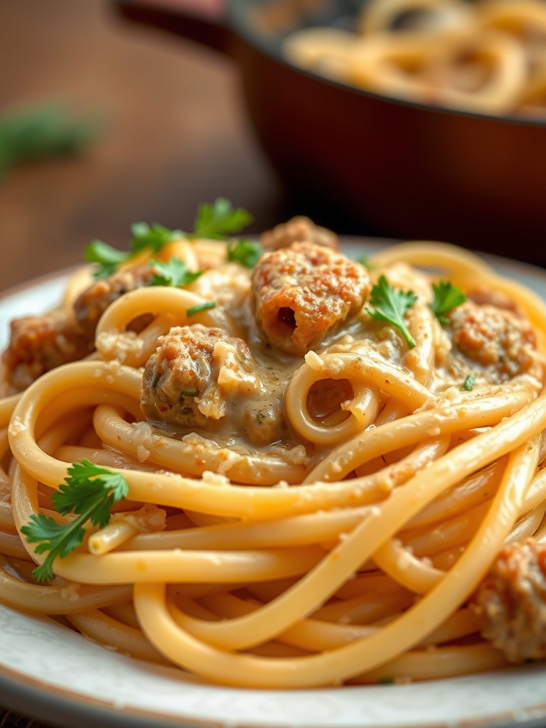 Creamy Cajun Sausage Pasta (One Pot)
