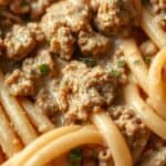 Creamy Ground Beef Pastaingredients