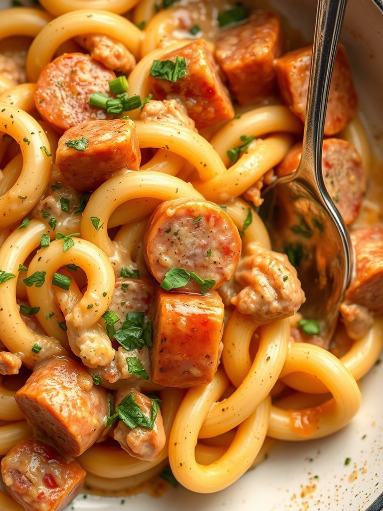 Creamy Kielbasa Pasta Made Easy in One Pot