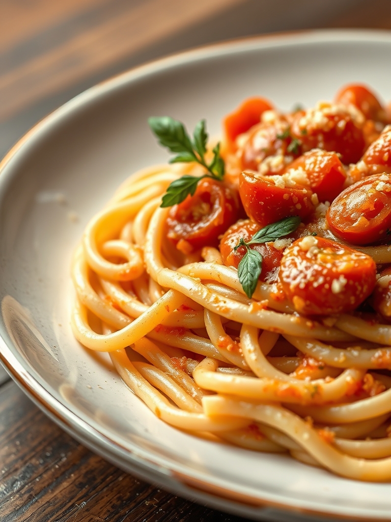 Creamy Tomato Garlic Pasta Fast