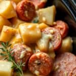 Crockpot Cheesy Potatoes and Kielbasaingredients