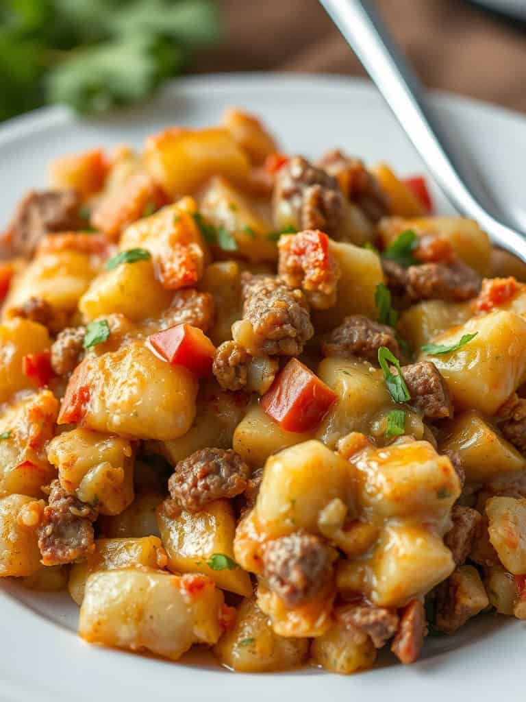 Crockpot Hamburger Potato Casserole