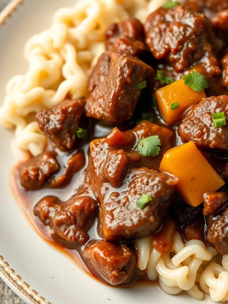 Hearty Comfort Slow Cooker Beef Manhattan