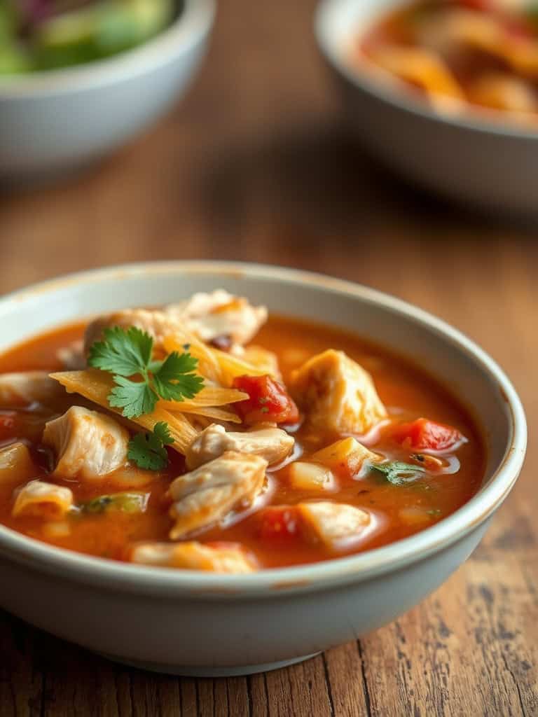 Hearty Crockpot Chicken Tortilla Soup Recipe