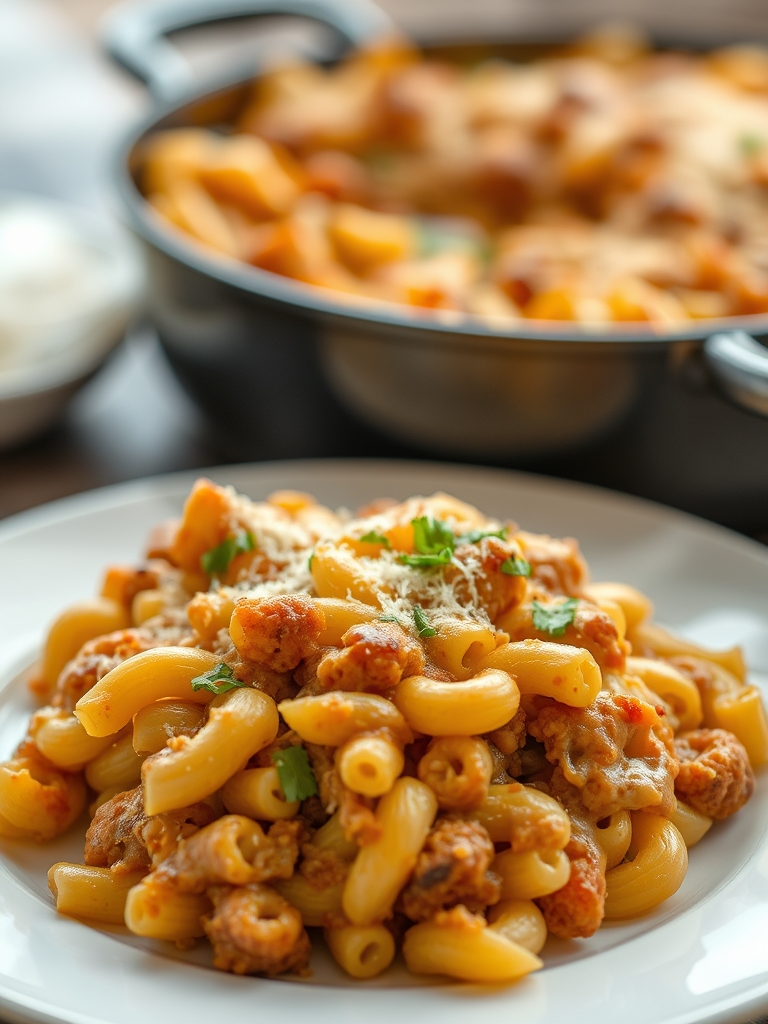 One-Pot Cheeseburger Macaroni