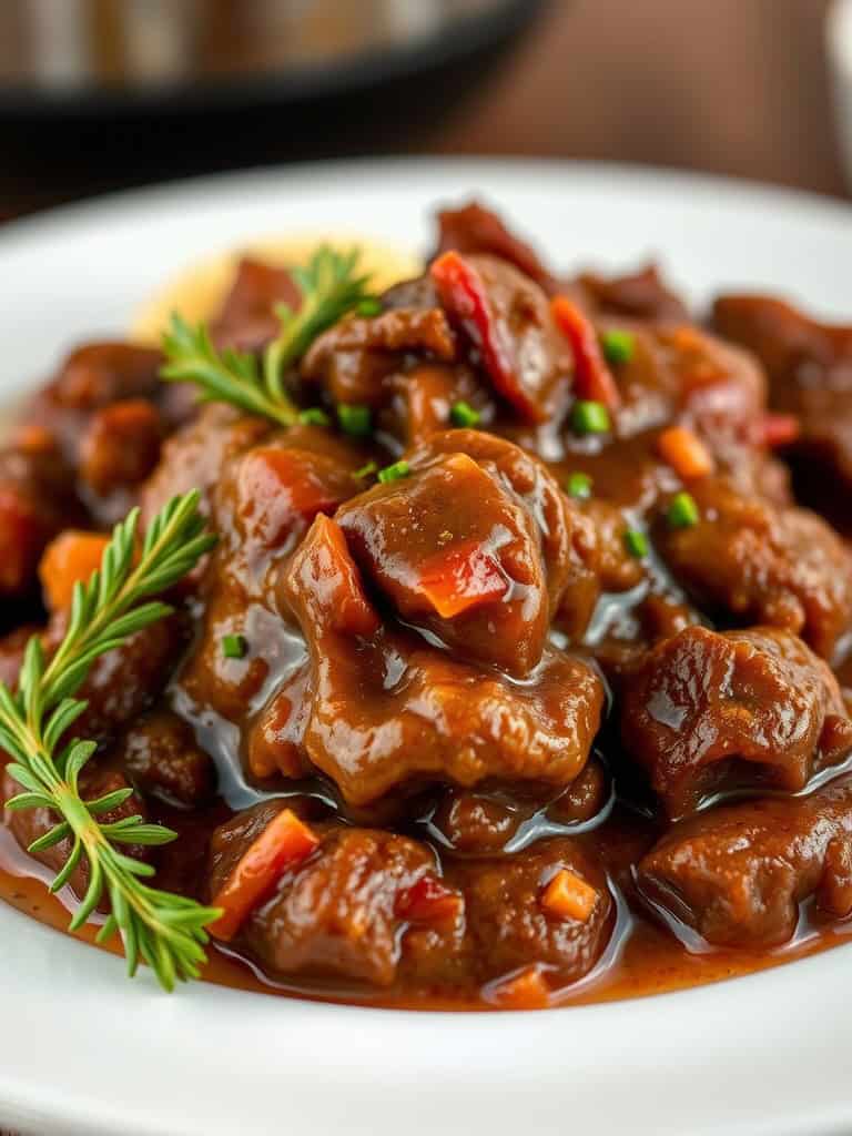 Slow Cooker Beef Manhattan