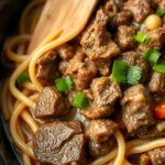 Slow Cooker Beef and Noodlesingredients