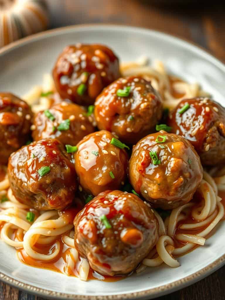 Slow Cooker Honey Garlic Meatballs