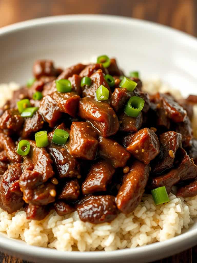 Slow Cooker Mongolian Beef (Easy Crock Pot Mongolian Beef Recipe)