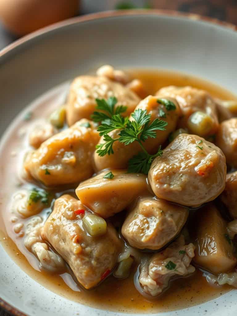 Slow Cooker White Wine Chicken Stew
