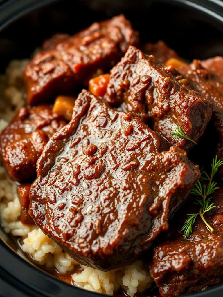 Super Tender Crockpot Beef Short Ribs Recipe