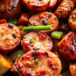 10 Minute Air Fryer Chicken Sausage and Veggiesingredients