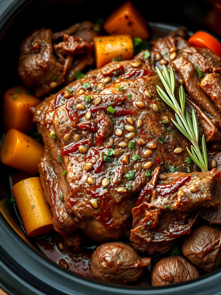 5 Star Pot Roast Slow Cooker Recipe ingredients