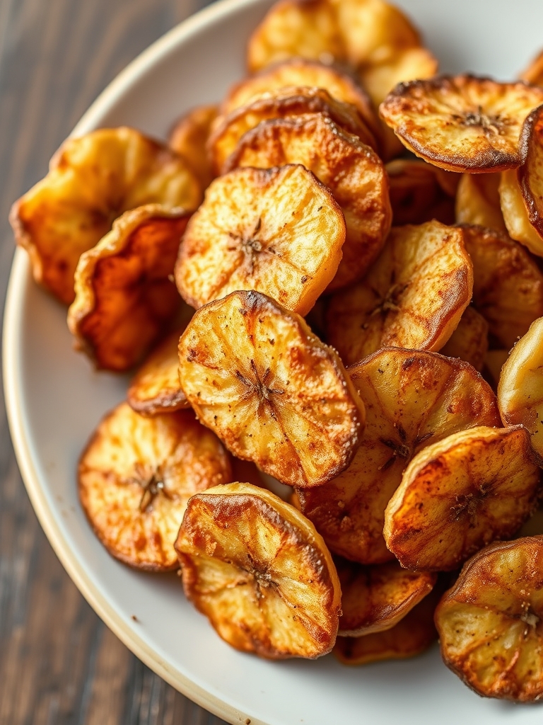 Cinnamon-Sugar Air Fryer Banana Chips