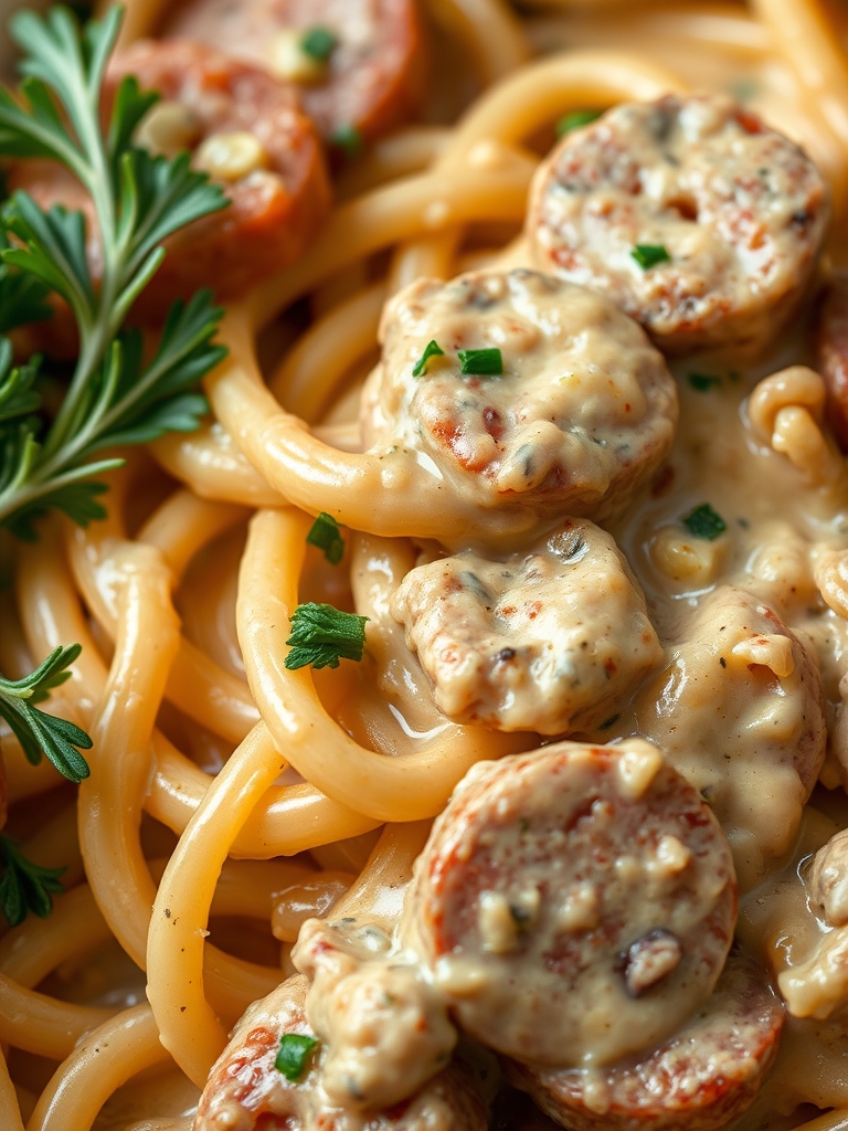 Creamy Cajun Sausage Pasta Ingredients