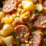 Crockpot Cheesy Potatoes and Kielbasaingredients