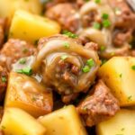 Crockpot Garlic Butter Beef Bites with Potatoes Recipeingredients