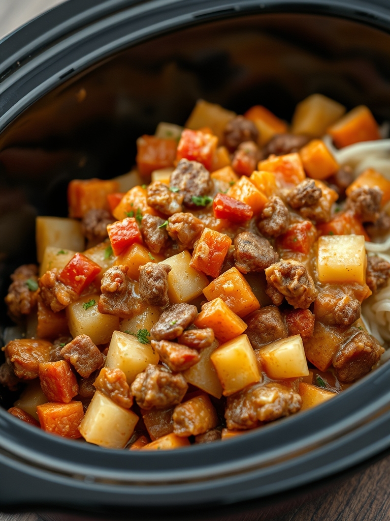 Crockpot Hamburger Potato Casserole