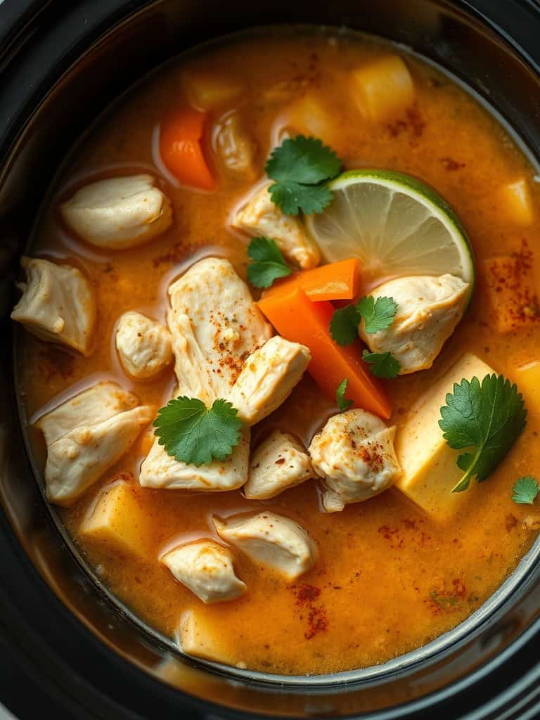 Crockpot Thai Coconut Chicken Soup ingredients