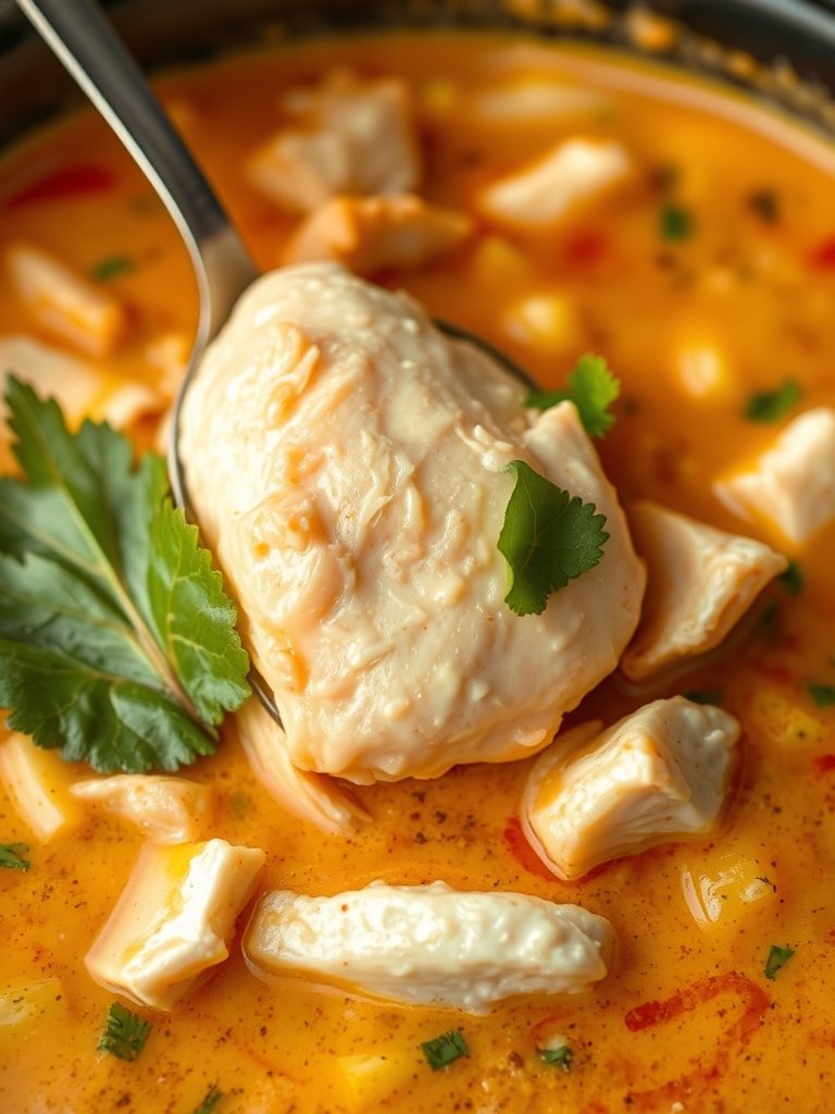 Crockpot Thai Coconut Chicken Soup
