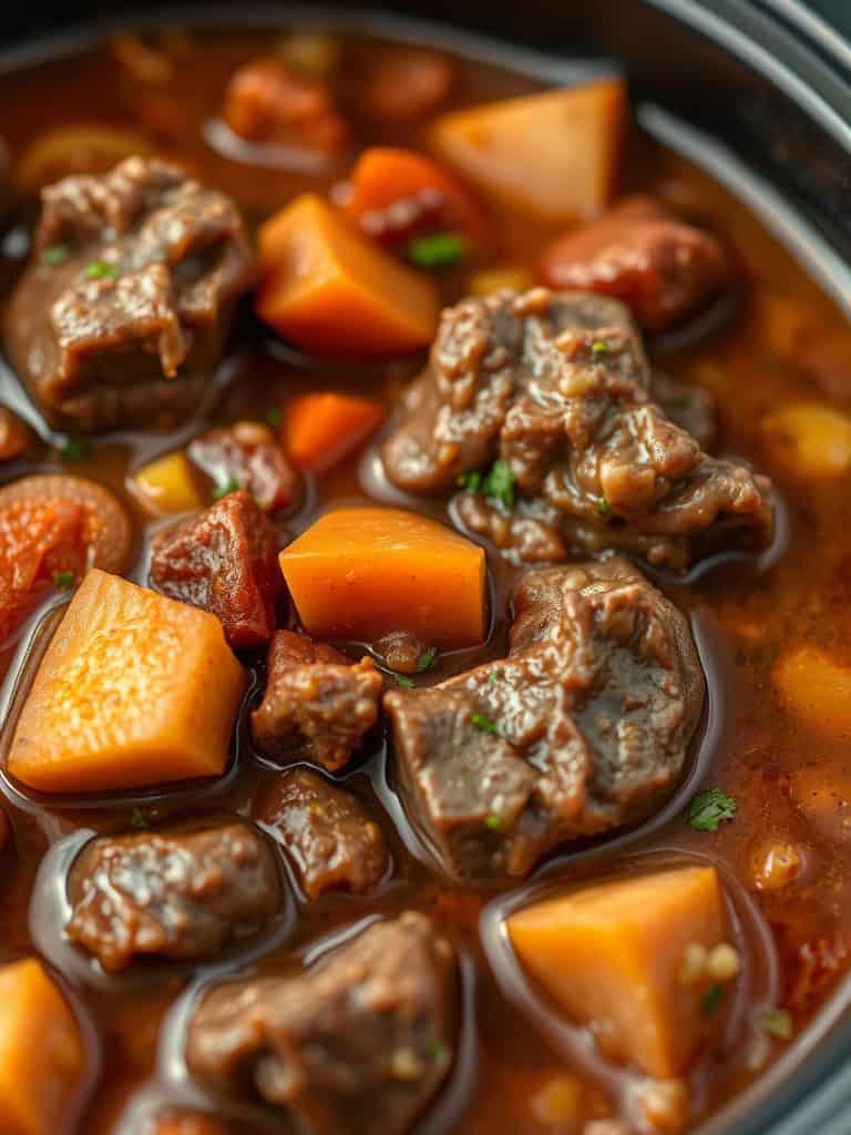 Deliciously Cozy Crockpot Beef Stew ingredients