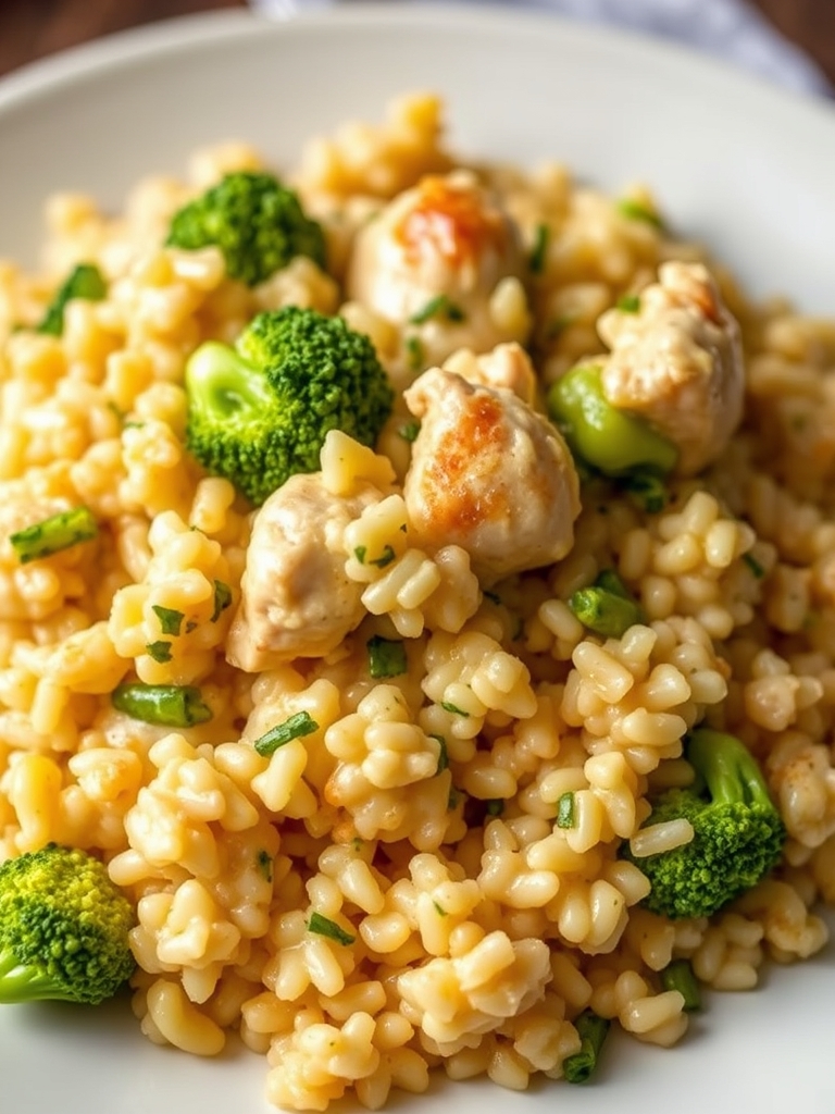 Easy Crockpot Cheesy Chicken Broccoli Rice