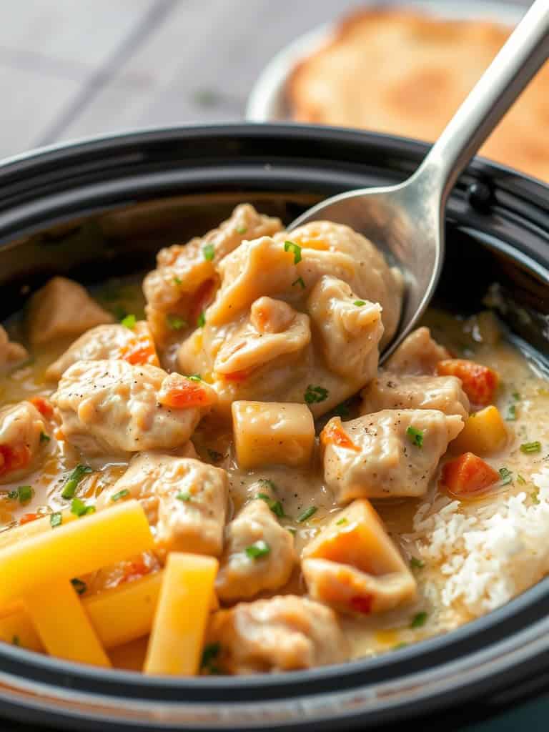 Easy Crockpot Chicken Pot Pie Recipe ingredients