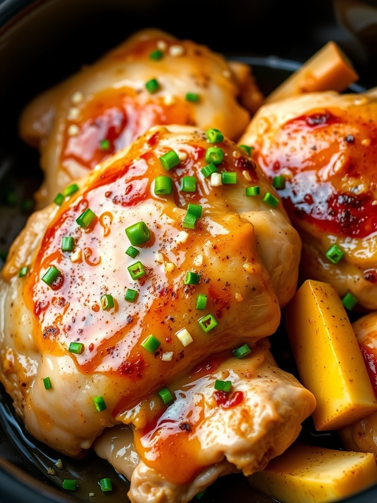Easy Honey Garlic Slow Cooker Chicken Thighs Ingredients