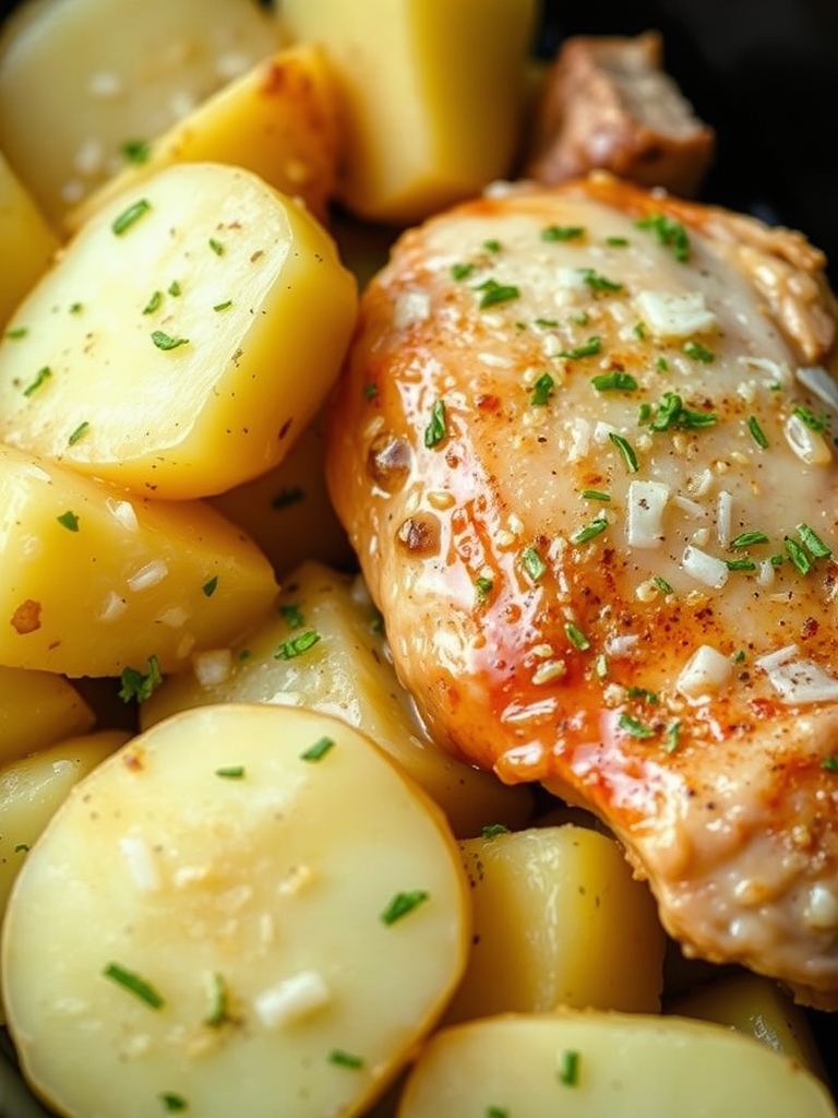 Garlic Parmesan Crockpot Chicken and Potatoes ingredients