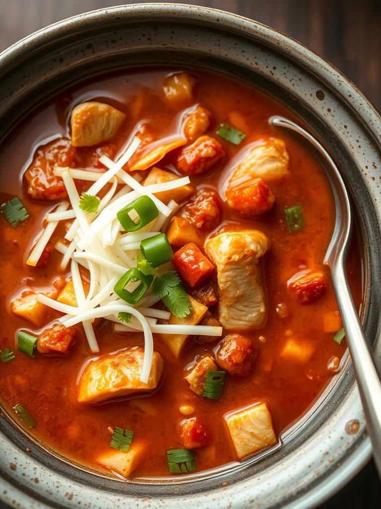 Hearty Crockpot Chicken Tortilla Soup Recipe