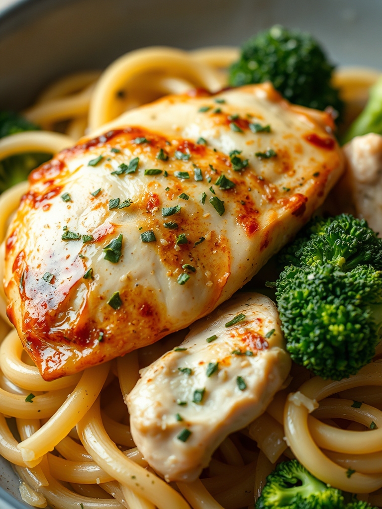 High Protein Rotisserie Chicken Broccoli Pasta ingredients