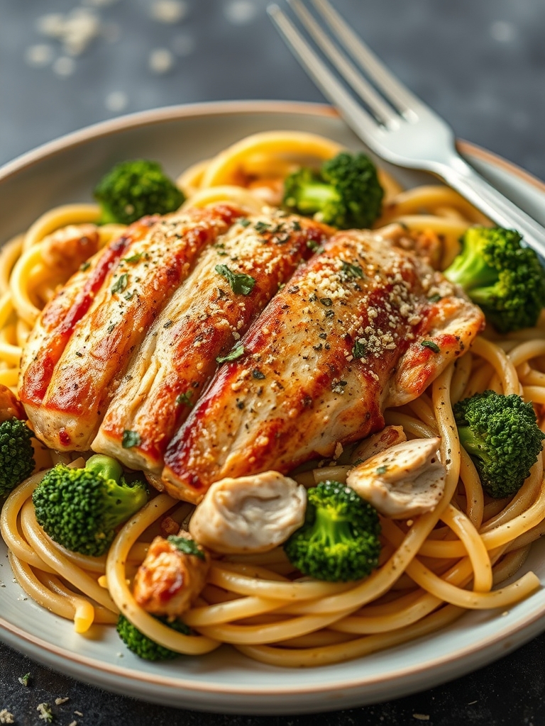 High Protein Rotisserie Chicken Broccoli Pasta (35-Minute Recipe)