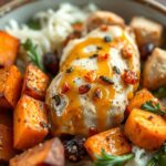 Maple Dijon Chicken Bowl with Roasted Sweet Potatoes & Veggiesingredients