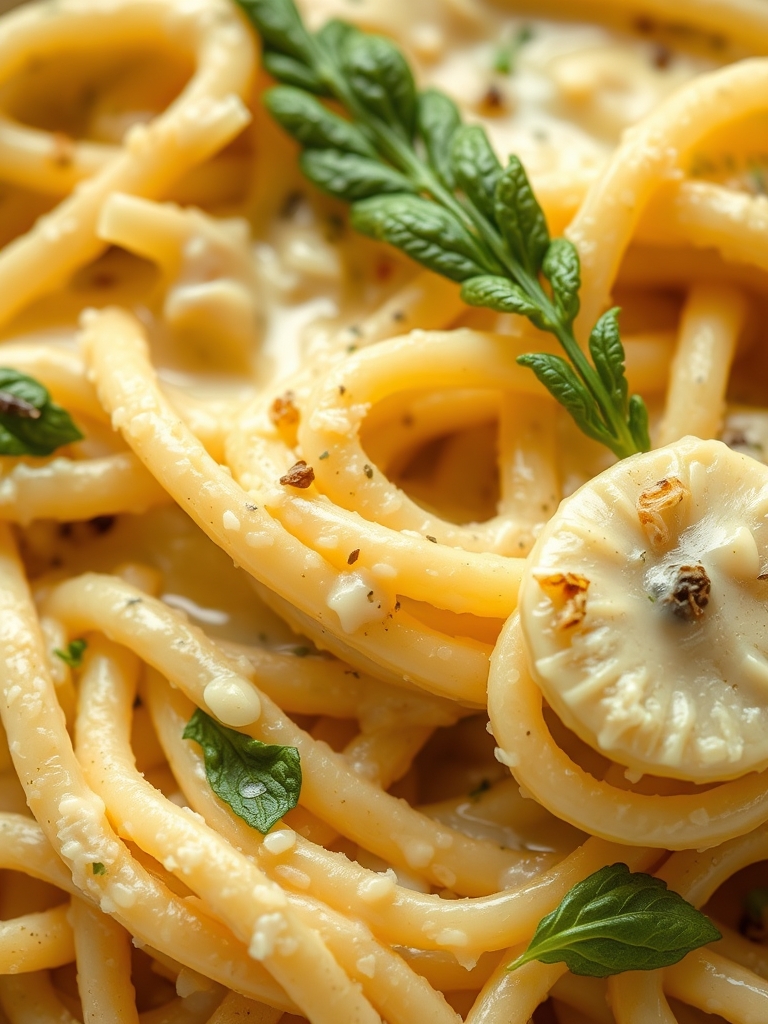 One Pot Creamy Garlic Pasta ingredients