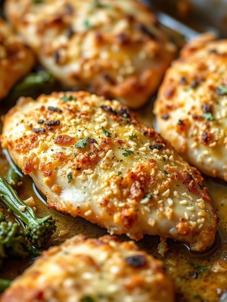 Parmesan Crusted Chicken Sheet Pan Dinner