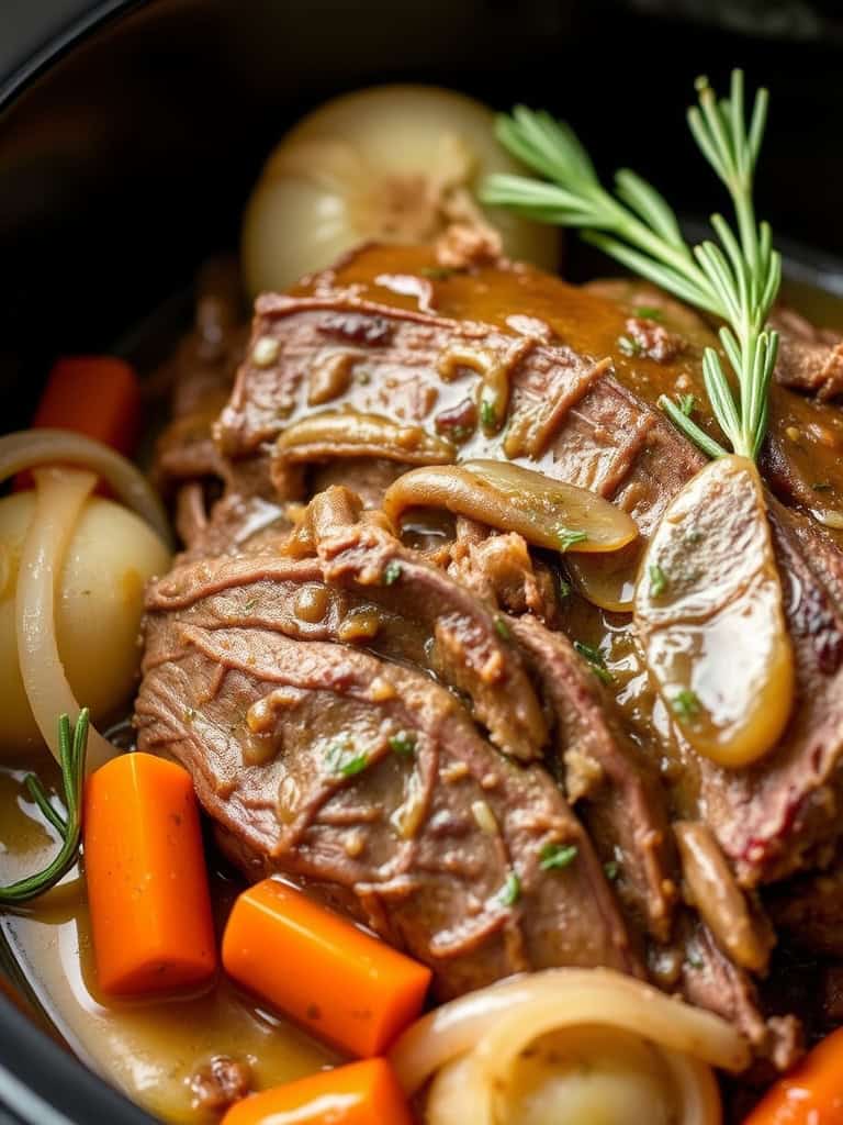 Ingredients for Savory Crock Pot French Onion Pot Roast