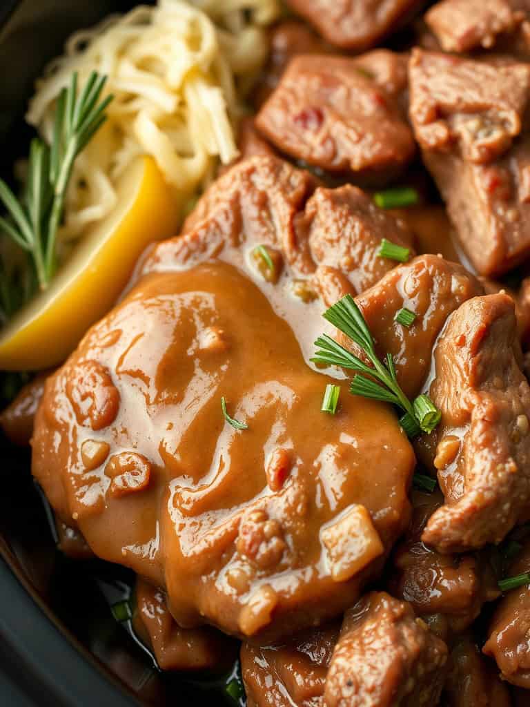 Slow Cooker Garlic Butter Beef Ingredients