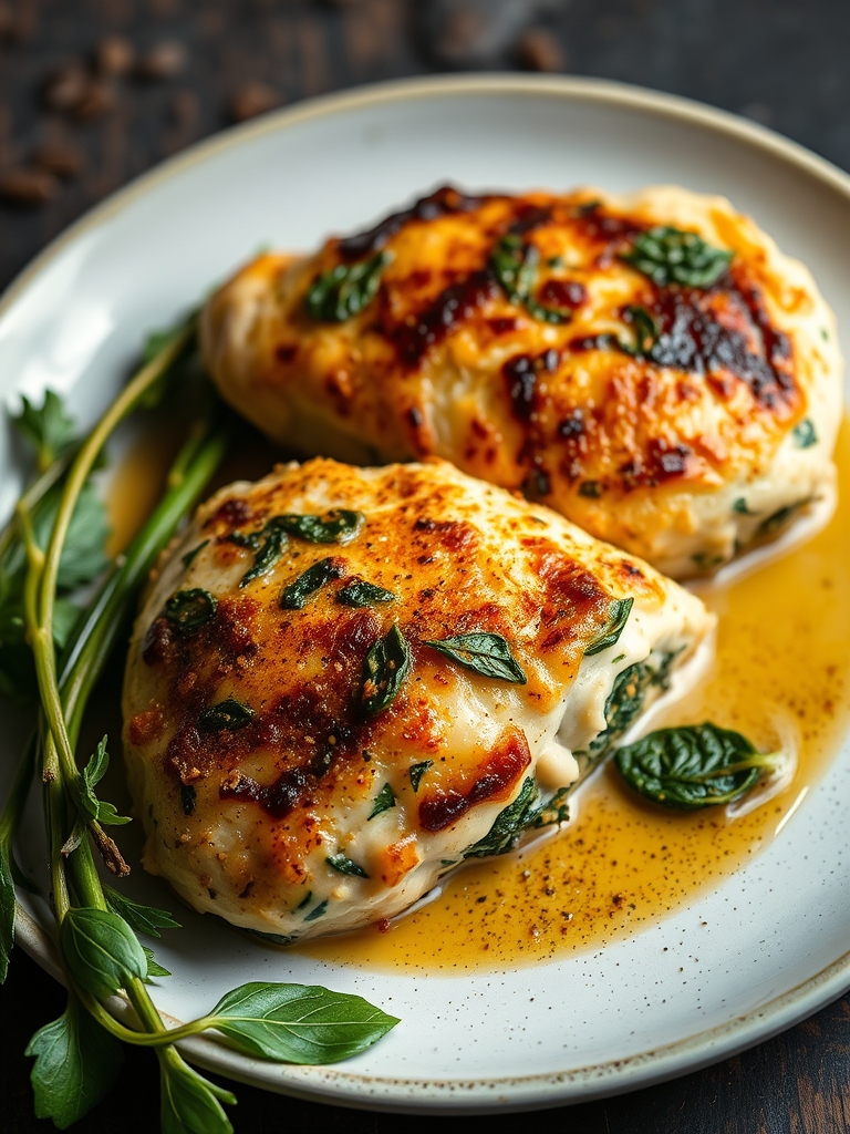 Spinach Stuffed Chicken Breasts