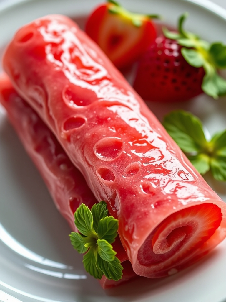 3-Ingredient Homemade Strawberry Fruit Roll-Ups