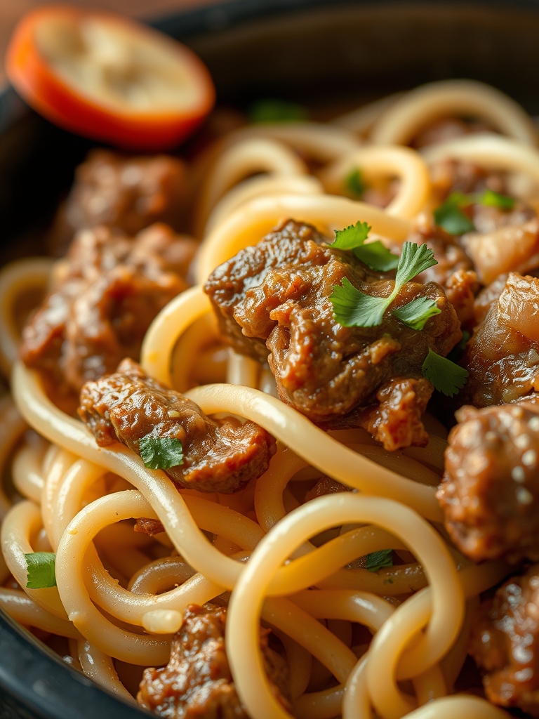 CROCKPOT BEEF AND NOODLES ingredients
