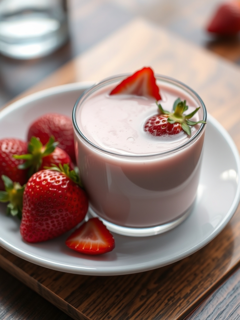 Cafe Style Korean Strawberry Milk