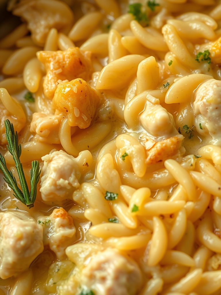 Classic Chicken Pot Pie Orzo Ingredients