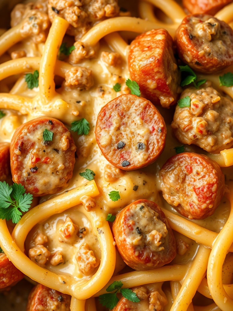 Creamy Cajun Sausage Pasta Ingredients