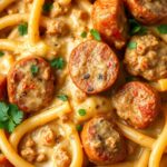 Creamy Cajun Sausage Pasta (One Pot)ingredients