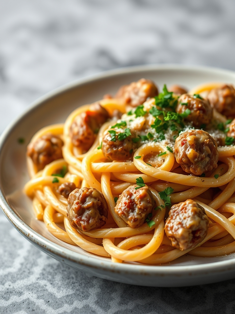 Creamy Cajun Sausage Pasta (One Pot)