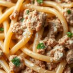 Creamy Ground Beef Pastaingredients