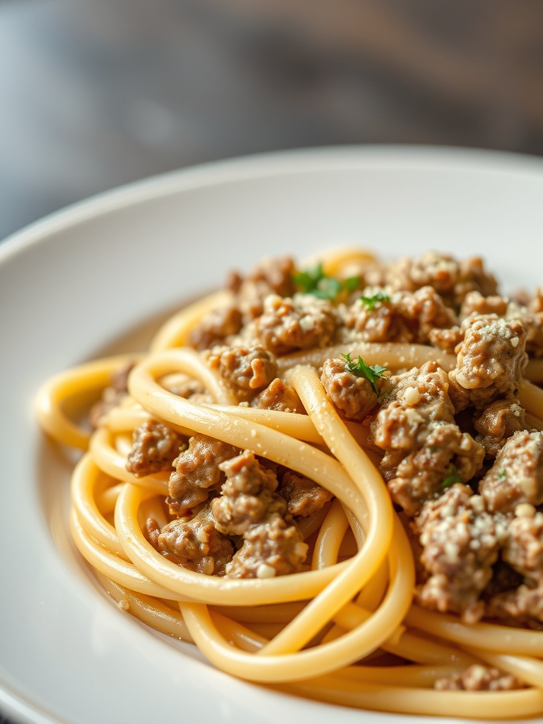 Creamy Ground Beef Pasta