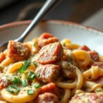 Creamy Kielbasa Pasta Made Easy in One Pot